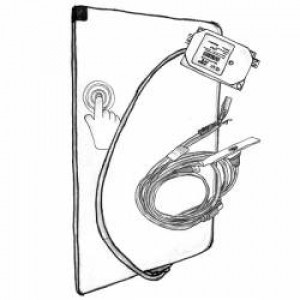 SN1501 резистивное, сенсорное стекло 15"