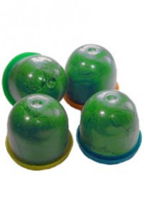 Бахилы в капсулах 28 мм (стандартной плотности, гладкие, зеленые)